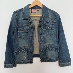 Juicy Couture Denim Jacket with Button Closure
